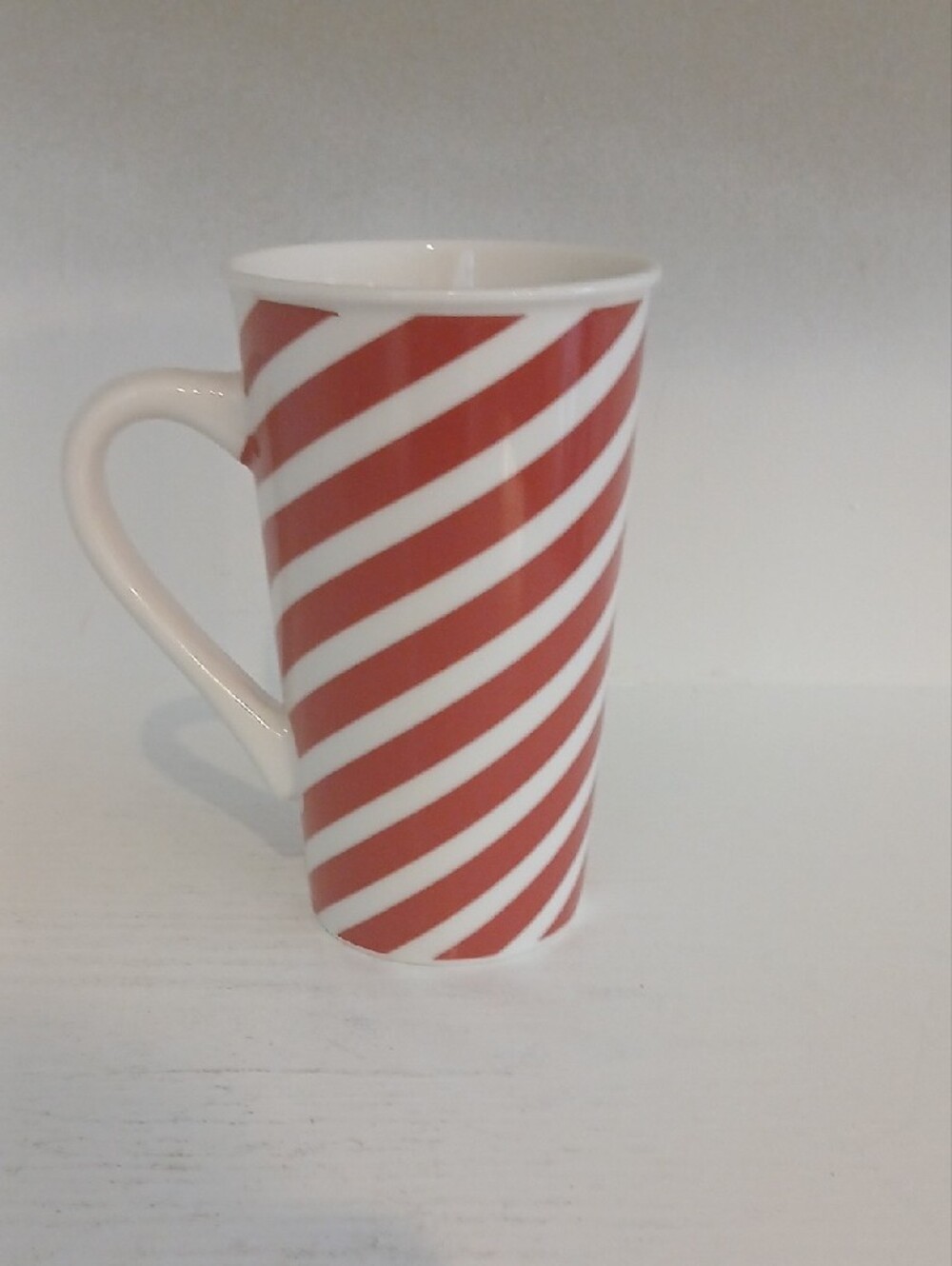Starbucks Red, White & Green Diagonal Stripe Mug - Picture 2 of 5